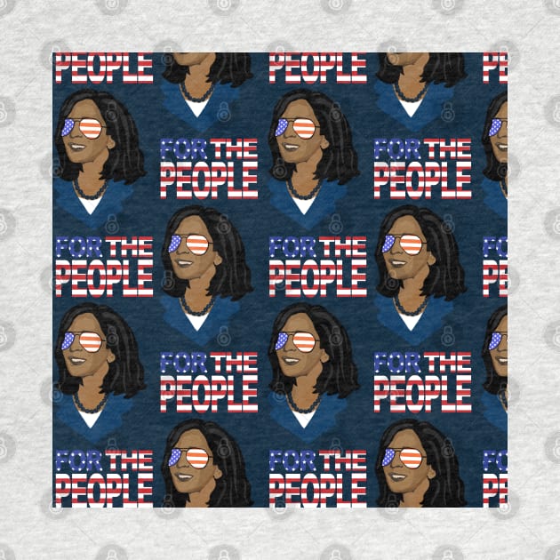 Kamala Harris For The People SMall by Sandra Hutter Designs